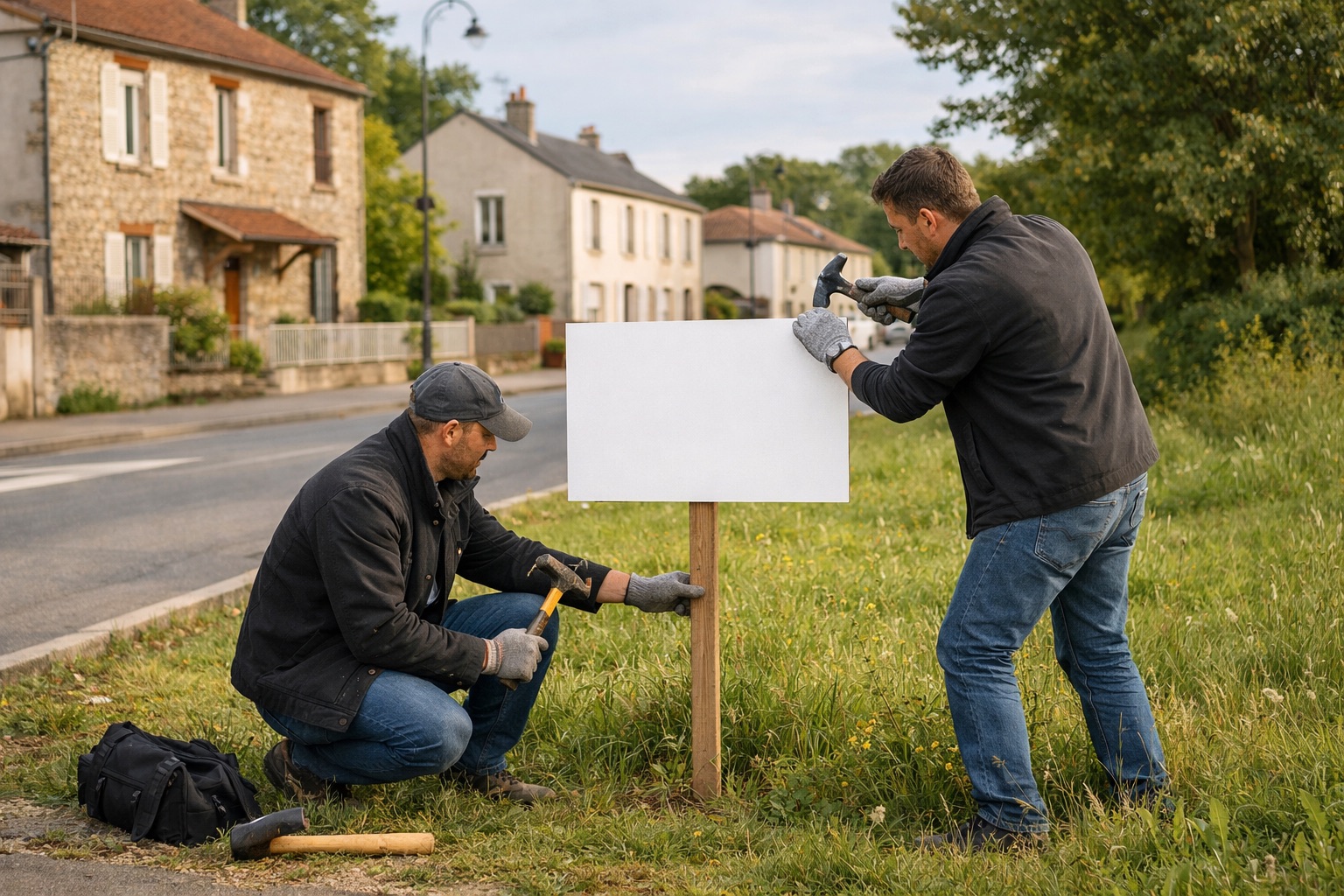 Campagne d'affichage terrain